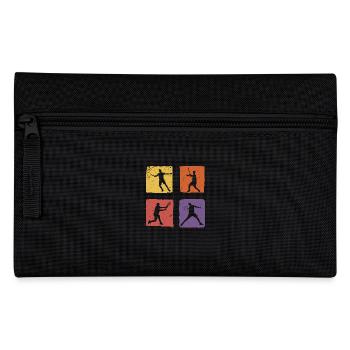 Tennis Vintage Rétro Joueur de Tennis Sport Hobby - Trousse - noir - Devant