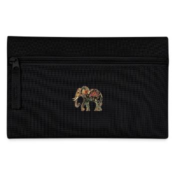 Elefant Floral Blumen - Federtasche - Schwarz - Vorne