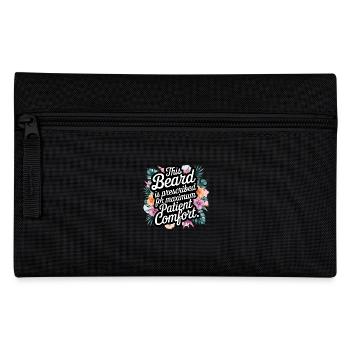 Bearded Nurse Shirt Male Nurse - Pencil Case - black - Front