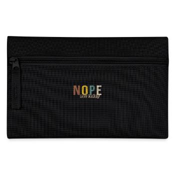 Not Today Saying Retro Colors Funny Statement - Pencil Case - black - Front