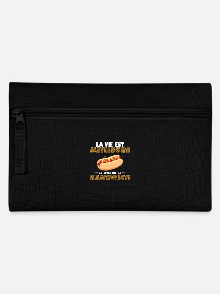 Sandwich-Humor - Federtasche - Schwarz