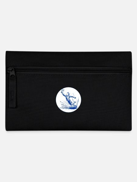 Torwart (blau-weiß) - Federtasche - Schwarz