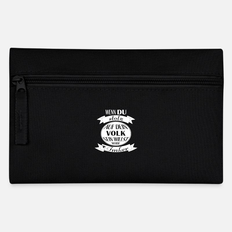 Stolzer Imker (weiß) - Federtasche - Schwarz