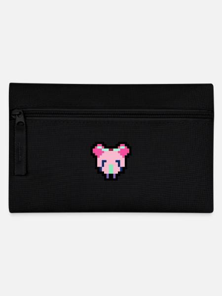 Pixel Maus - Federtasche - Schwarz