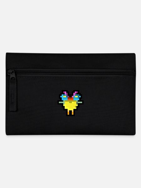 Pixel Bird - Federtasche - Schwarz