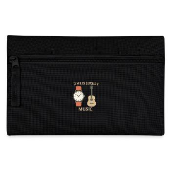 Time is Luxury - Music - Pencil Case - black - Front
