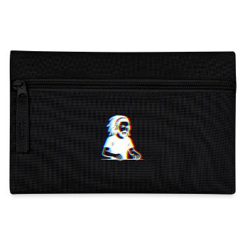 EDM - DJ - Glitch Rave Stil - Federtasche - Schwarz - Vorne