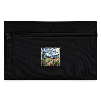 Graffiti Landscape Fields Rust Metal Urban - Pencil Case - black - Front