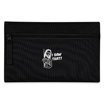 i saw that wit - Pencil Case - black - Front