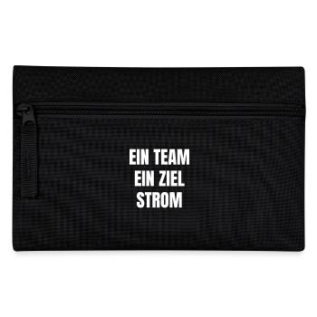 One team, one goal, electricity - Pencil Case - black - Front
