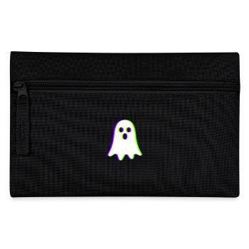 EDM Trikolor - Kleiner Geist - Glitch - Rave style - Federtasche - Schwarz - Vorne