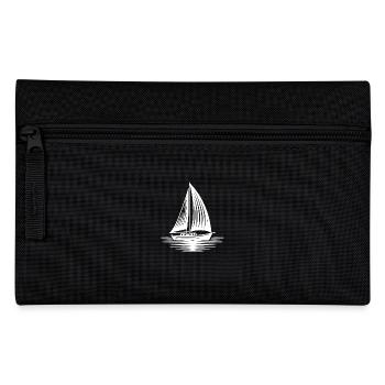 Voilier fringant sur le cap dans des vagues calmes - Trousse - noir - Devant