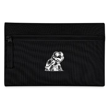 Drôles d’enfants tortues avec de grands yeux - Trousse - noir - Devant