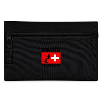 Swiss Wake Crew Wakeboard Shirt - Pencil Case - black - Front