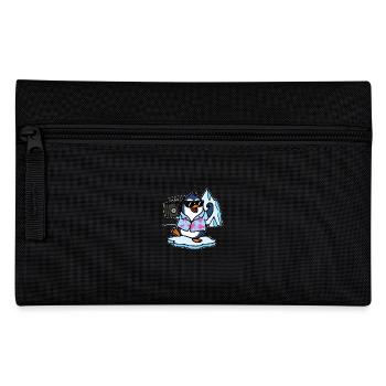 Cooler Pinguin Comic - Federtasche - Schwarz - Vorne
