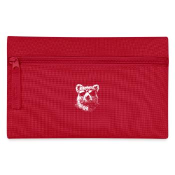 Funny Quokka Sunglasses - Pencil Case - red - Front