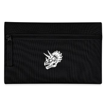 Triceratops - Croquis de tête de dinosaure - Trousse - noir - Devant