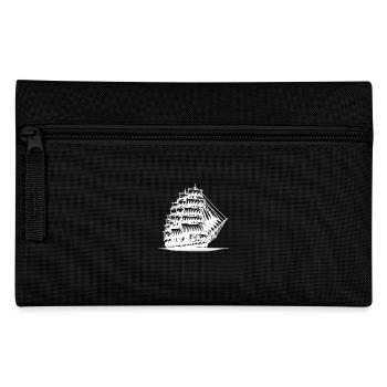 Sailing ship vintage tall ship on a long voyage - Pencil Case - black - Front