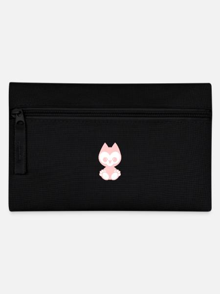 little animals - katze rosa - Federtasche - Schwarz
