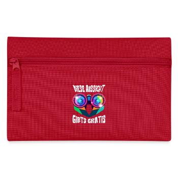 Diese Aussicht gibts Gratis ! - Federtasche - Rot - Vorne