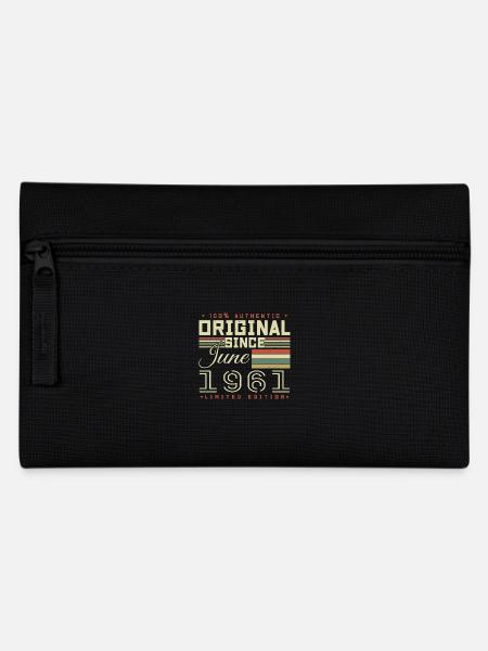 Geburtstagsgeschenk Juni 1961, Geschenk Juni 1961 - Federtasche - Schwarz