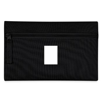Rechteck Vektor Viereck vertikal hochkant - Federtasche - Schwarz - Vorne
