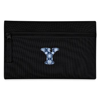 Lettre Y flocons de neige - Trousse - noir - Devant