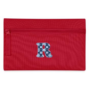 Letter R Snowflakes - Pencil Case - red - Front