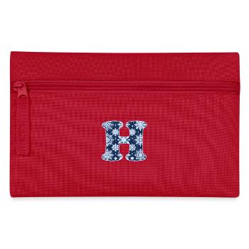 Letter H Snowflakes - Pencil Case - red - Front