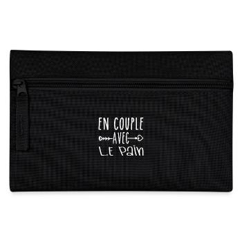 Couples with Bread, Bread Fans Gift - Pencil Case - black - Front