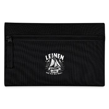Leinen los und nichts wie weg! Wir legen ab! - Federtasche - Schwarz - Vorne