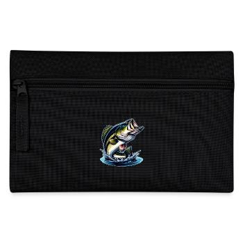 Springender Barsch - Federtasche - Schwarz - Vorne