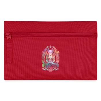 Cosmic Buddha - Federtasche - Rot - Vorne