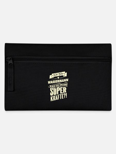 Superkräfte Wassermann Rahmenlos Sternzeichen Ge - Federtasche - Schwarz