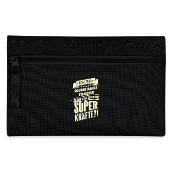 Superkräfte - Square Dance tanzen - RAHMENLOS - Federtasche - Schwarz - Vorne