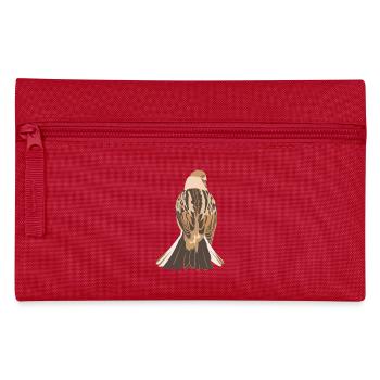 Bruant des roseaux logo - Trousse - rouge - Devant