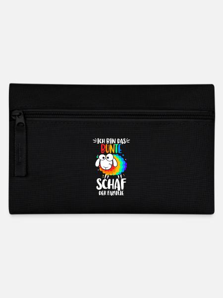 Ich bin das bunte Schaf der Familie - Federtasche - Schwarz
