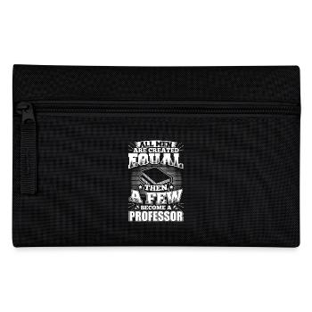 FunnyProfessor Prof Shirt All Men Equal - Federtasche - Schwarz - Vorne