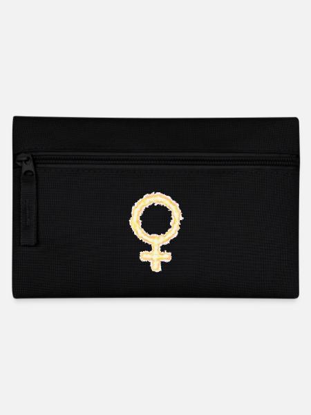 Symbol female, girl, woman - strong, independent - Pencil Case - black