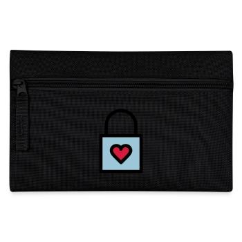 Padlock, love lock - Pencil Case - black - Front