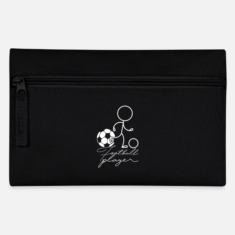 Fußballspieler - Federtasche - Schwarz