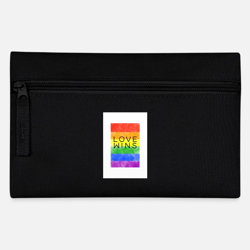 LoveWins - Pencil Case - black