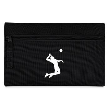 Joueur de beach-volley sportif - Trousse - noir - Devant
