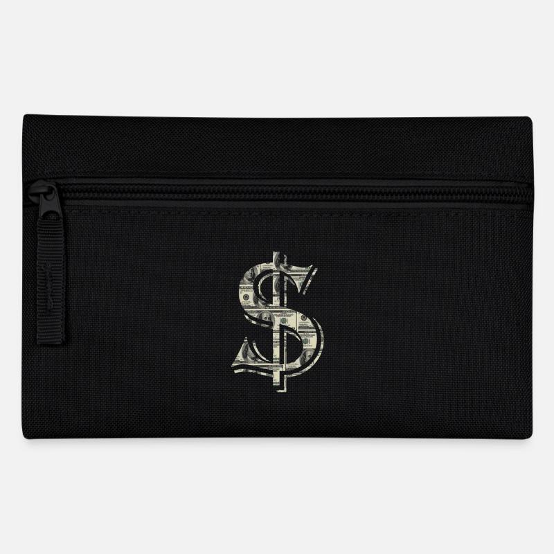 dollar filled with $ 100 bills - Pencil Case - black