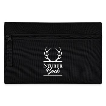 Sturer Bock am Herd - Federtasche - Schwarz - Vorne