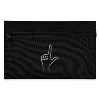 Loser Handzeichen - Federtasche - Schwarz - Vorne