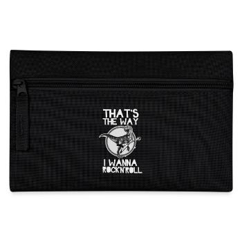 T-rex Dino Rock - Pencil Case - black - Front