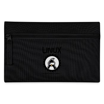 linux tut was es soll - Federtasche - Schwarz - Vorne