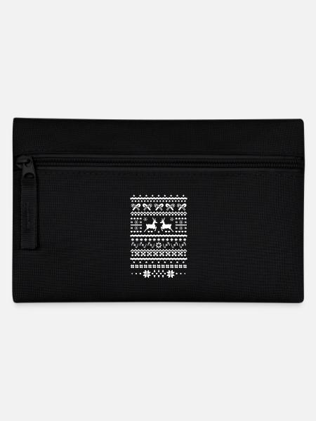 Weihnachten Rentiere - Federtasche - Schwarz