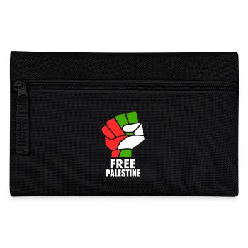 Free palestine - Federtasche - Schwarz - Vorne